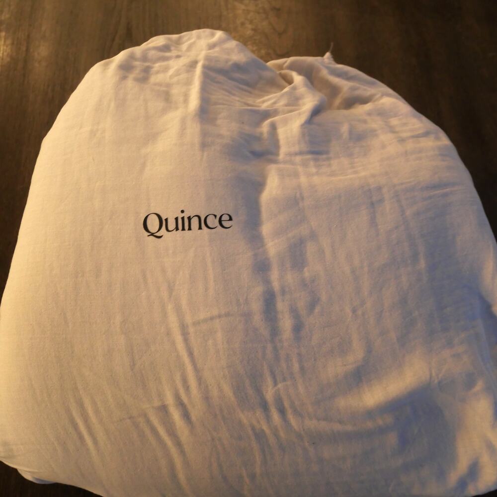 NEW Quince Organic Airy Gauze Duvet Cover Queen Light Gray 100% Cotton - Picture 5 of 5
